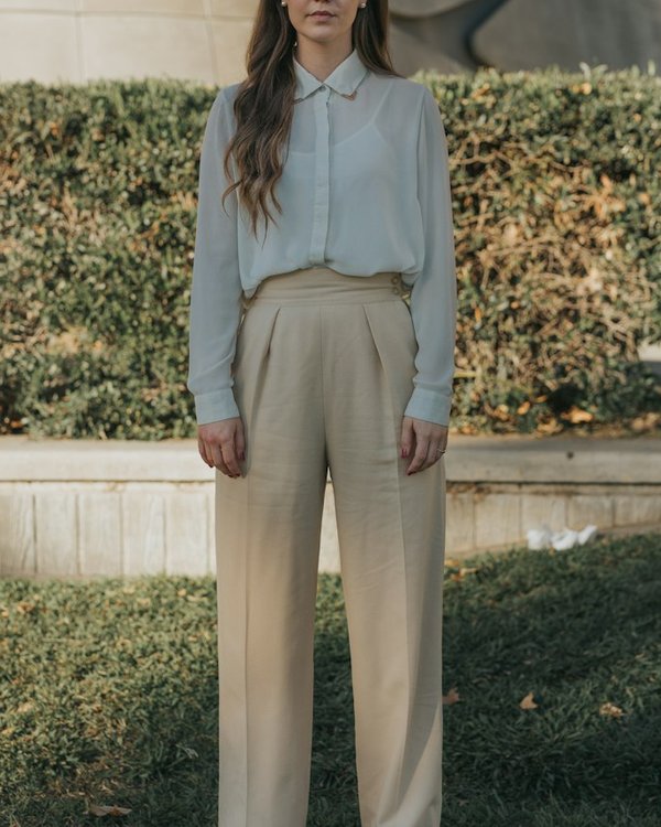 Dazfa Relaxed Linen Trousers